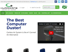 Tablet Screenshot of canlessair.com